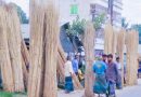 হোসেনপুরে চাহিদা ও দামে জমজমাট পাটকাঠির বাজার