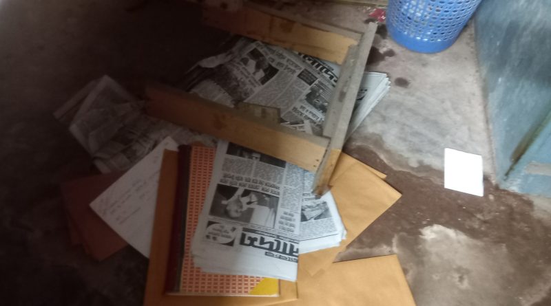 দৈনিক আজকের বাংলাদেশ পত্রিকা অফিসের ফাইলপত্র তছনছ করে চুরি করা হয়েছে গুরুত্বপূর্ণ ফাইল